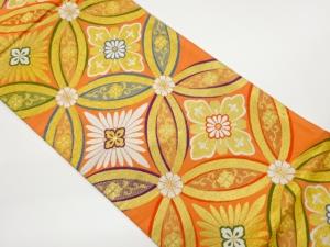 花七宝模様織出し袋帯